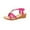 Hot Pink, variant on Summer Sandals for Women 2025 Boho Wedge Open Toe Elastic Strap Thong Sandals Summer Casual Women Beach Fashion Shoes