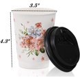 thumbnail image 2 of missunny-80 Pack Coffee Cups with 100 Lids, 12 Oz to Go Coffee Cups, Durable Insulated Hot Drink Paper Cups for Office, Wedding Reception, Iced Coffee, Theme, 2 of 5