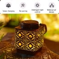 thumbnail image 4 of LSLJS Solar Lanterns Outdoor Hanging Lantern Lights- Hollowed-Out Metal Decor Lantern- LED Decorative Garden Light - Delicate Garden Decoration for Patio, 4 of 6