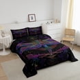 thumbnail image 3 of Ensemble de Douillette Libellule Format Tout-Petit Style Boho Exotique Literie pour Femmes Adultes Imprimé Mandala Bohème Ensembles de Douillette Literie Insert de Couette Libellule Animal Sauvage Courtepointe Style Ferme Rustique, 3 of 6