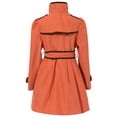 thumbnail image 2 of Richie House Girls' Orange Flared Top Coat with Chocolate Trim RH0936-4/5, 2 of 7