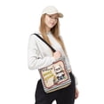 thumbnail image 2 of Welcome Manx Back to School Vintage Retro All Over Print 3D Canvas Tote Bag Cat Lover Kitten Owner Gifts Reusable Handbag - 02012, 2 of 5