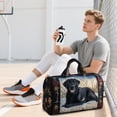 thumbnail image 5 of huayou Cute Dog Print Quilted Travel Duffel Bag, Multi Functional Carry On Gym Tote for Weekend Trips Fitness and Daily Activities, 5 of 6