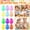 C-12PC, variant on Easter Decorations for Home, 12Pcs Count Multicolor Fillable Plastic Easter Eggs, Plastic,Solid Color Easter Eggs Stuffer DIY Craft Decor Party Favors Kids Toy