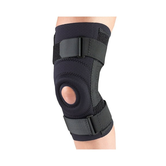 OTC Neoprene Knee Stabilizer - Spiral Stays, Black, Small