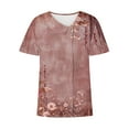 thumbnail image 5 of ALLLIST Womens Tops Summer Henley Short Sleeve Blouses Fashion Floral Shirts Tops for Ladies, 5 of 5