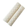 thumbnail image 4 of 2 Piezas Decoraciones De La Cubierta Del Cinturón De Seguridad Del Coche Para La Bolsa De La Cámara Adultos Niños Coche Beige Zulema  Cubierta de la almohadilla del cinturón de seguridad del automóvil, 4 of 9