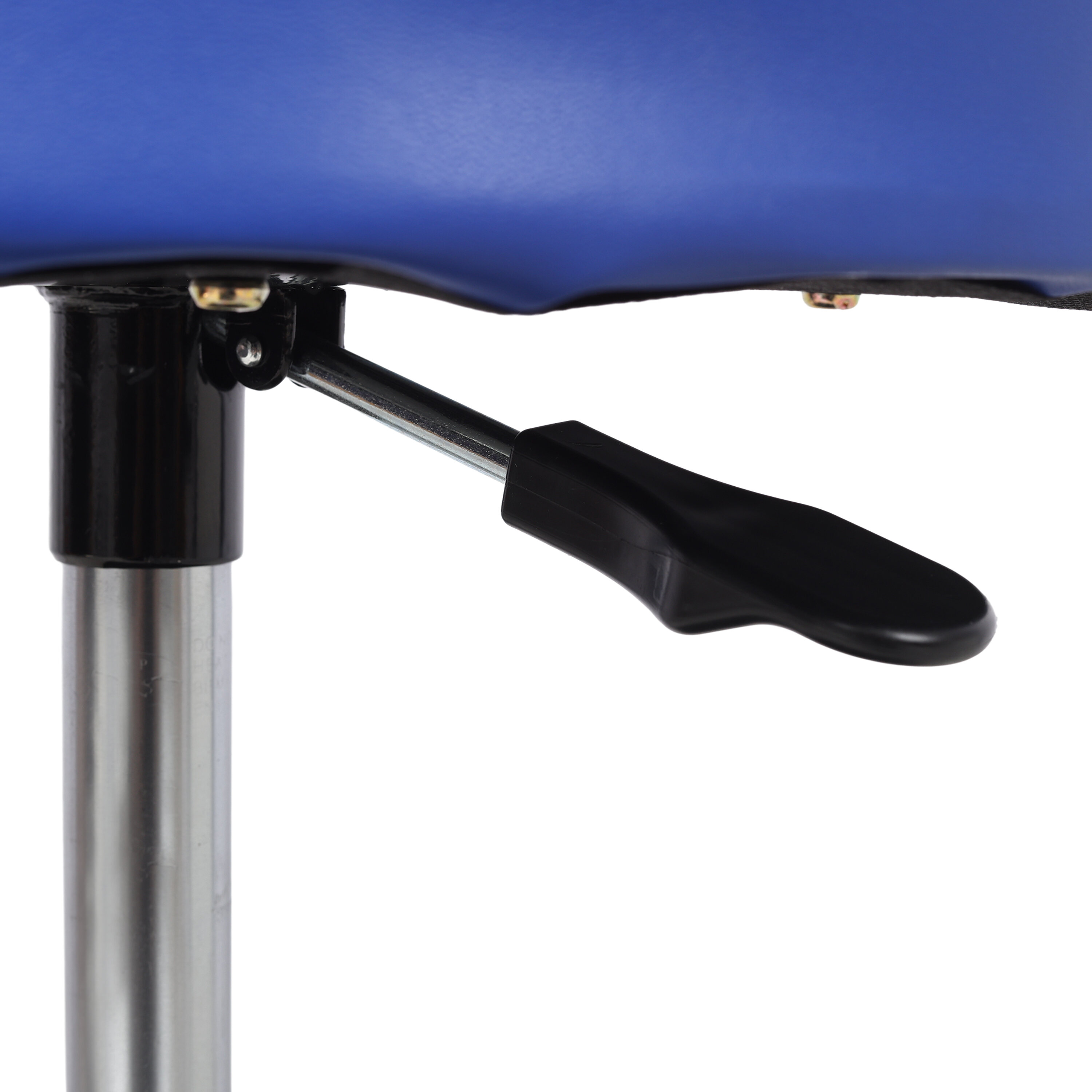 , 250 LBS Rolling Pneumatic Creeper Garage,Adjustable Mechanic Stool with Tool Tray Storage, Black+Blue ,Steel ,