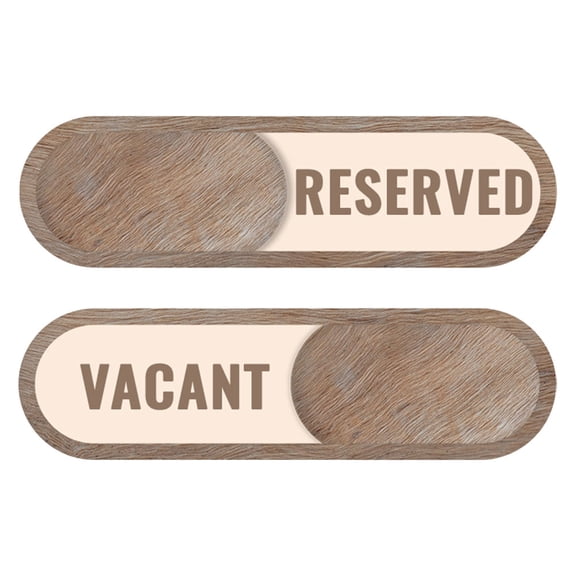 LOLIPPYY Reserved Sign Slider Privacy Indicator Signs Door Knobs Sign Bathroom Door Sign Slider Door Hanger Sign Shop Sign House Number Booking Office