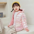 thumbnail image 4 of Futezty Toddler Girls Fall Winter Clothes with Hood Quilted Jackets Long Sleeve Cute Zip up Coats, 4 of 4