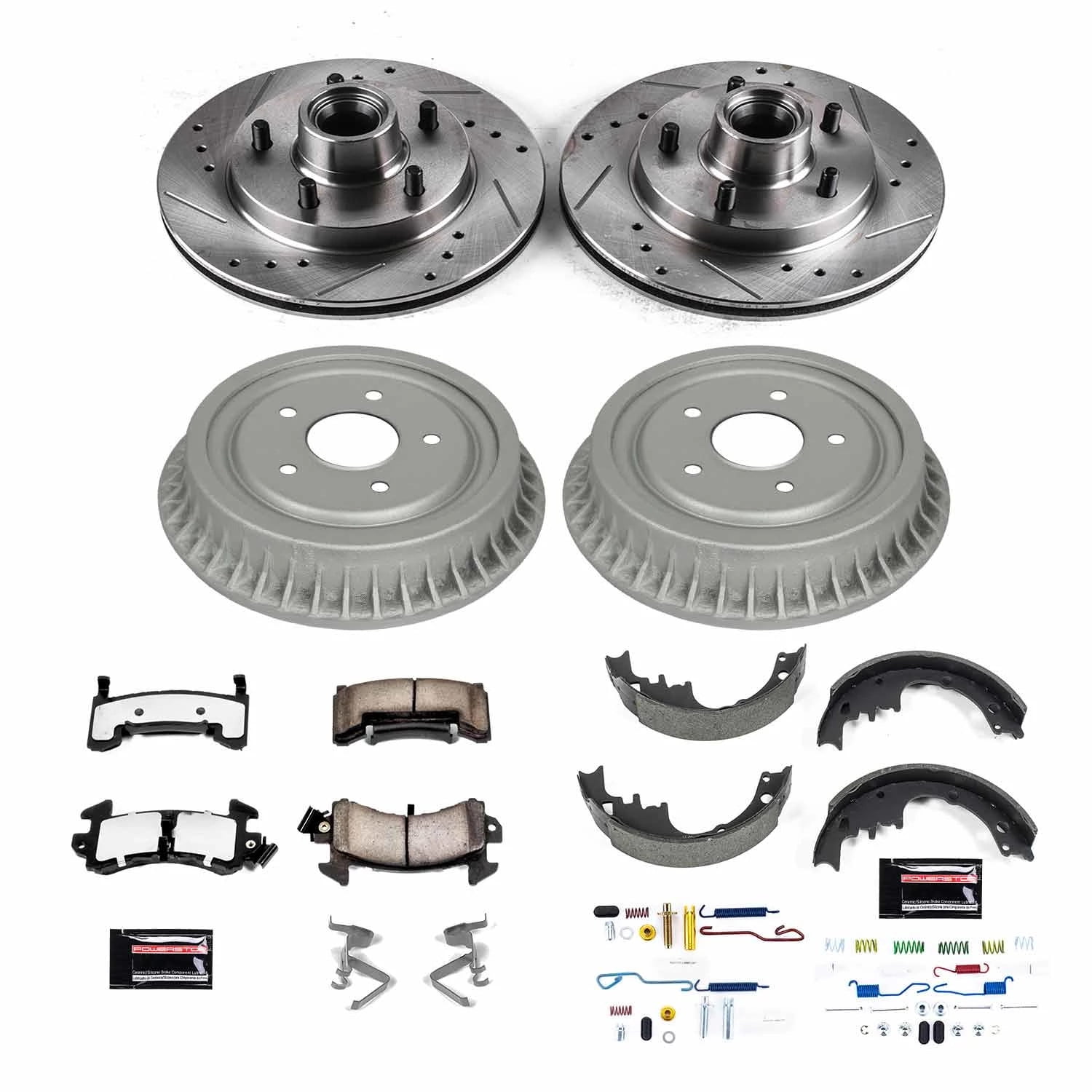 Power Stop Front and Rear Z36 Truck & Tow Brake Drum Kit K15026DK-36