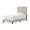 Off-White, variant on Baxton Studio Paris Modern And Contemporary Upholstered Tufting Platform Bed-Color:Beige