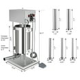 thumbnail image 2 of Ktaxon 33LBS/15L Electric Sausage Stuffer, Adjustable Speed Stainless Steel Sausage Maker Meat Stuffer, Heavy Duty Vertical Electric Stuffer Sausage Filler with 5 Stuffing Tubes, Home & Commercial, 2 of 9