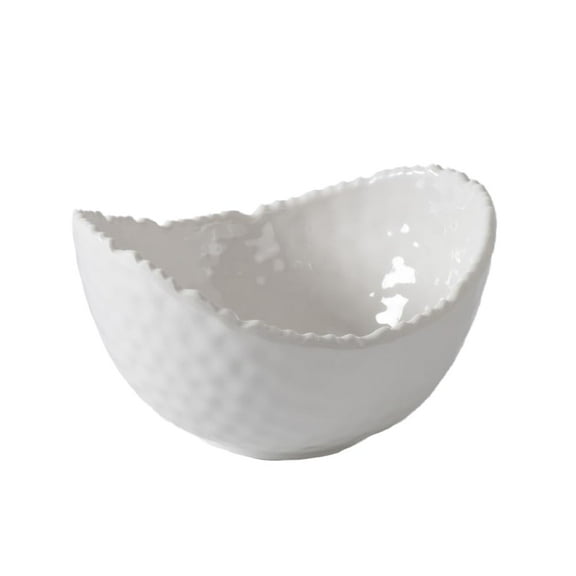 Pampa Bay Shatterproof Melamine Small Oval Bowl, 5.25 x 4.75 Inch., White Tone, BPA Free, Freezer and Dishwasher Safe