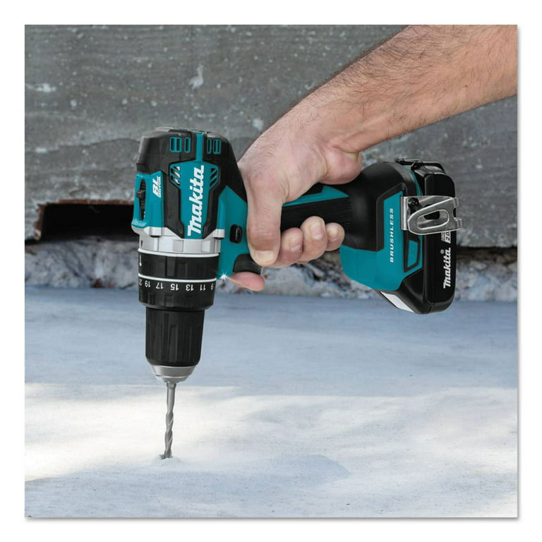 Senix 20 Volt MAX* Brushless 1/2-Inch Drill Driver, 2 Ah Battery, 2A Charger and Soft Bag Included, Pddx2-m2, Blue