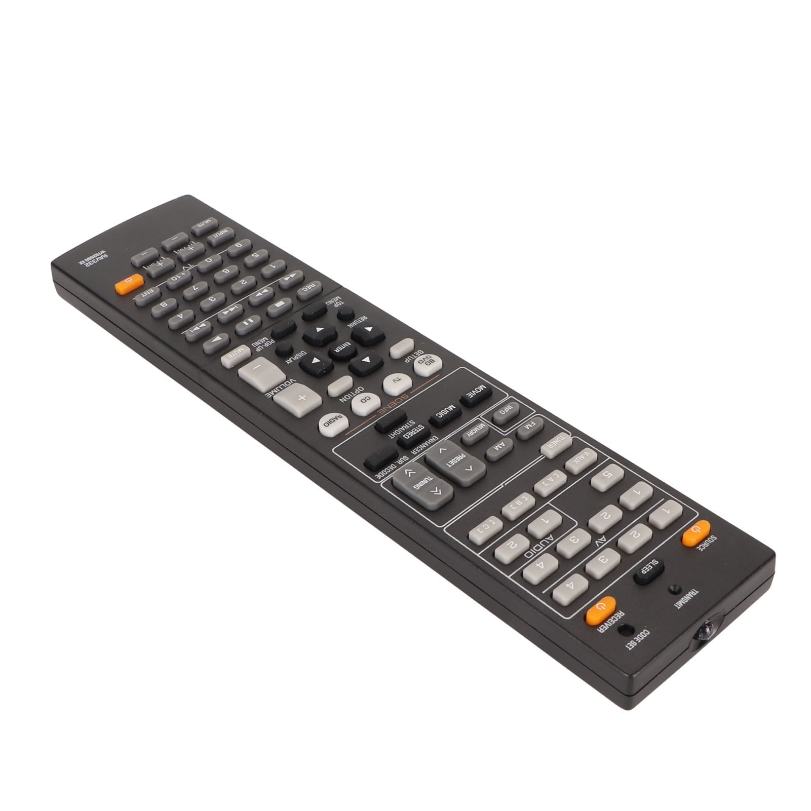 Receiver Remote Control, Battery Powered AV Receiver Remote RAV332 WT92680 EX Sensitive  for YHT 693 for RAV334 for HTR 308bl