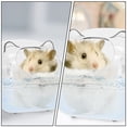 thumbnail image 3 of 1 inodoro transparente para mascotas, caja de arena para baño exterior, juguete para hámster., 3 of 4
