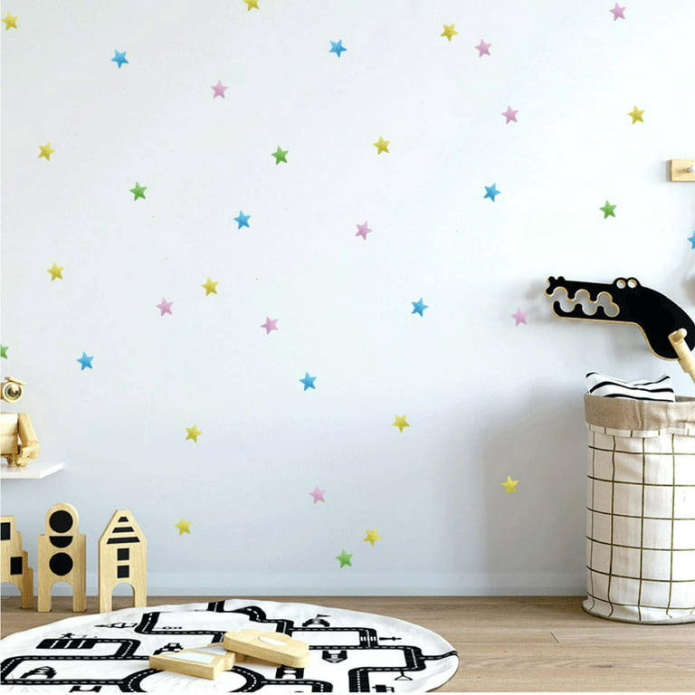 100 Fluorescent Glow In The Dark Star Star Wall Stickers For Kids