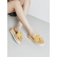 thumbnail image 1 of Woobling Women's Summer Flatform Espadrille Slip On Open Toe Shoes Beach Comfort Sandals, 1 of 8