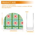 thumbnail image 4 of Yayeee Napkin Holder for Table Kitchen Paper Tissue Organization, Green Blossom Mosaic, 4 of 8