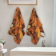 thumbnail image 2 of Yayeee Hand Towels for Bathroom Set of 2 Quick Dry Super Absorbent Soft Hand Shower Towels, 28" x 14", Fall Pattern, 2 of 8