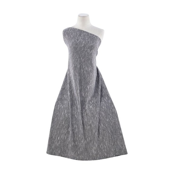 Zelouf Blair Sweater Knit W/ Lurex , Sewing, DIY, Crafts Fabric by the Yard, 991 Black/off White, 3 Yard