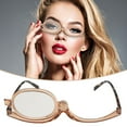 thumbnail image 4 of MezoJaoie Rotating Magnifier Makeup Glasses Single Lens Rotation Womens Cosmetic Eyeglasses Portable Presbyopia Glasses for Women Mom Grandma Wife Makeup Application typical, 4 of 9