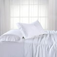 thumbnail image 2 of Solid White 600 Thread Count Cal King Un-Attached Waterbed Sheet Set Viscose from Bamboo 4pc Sheet Set, 2 of 5