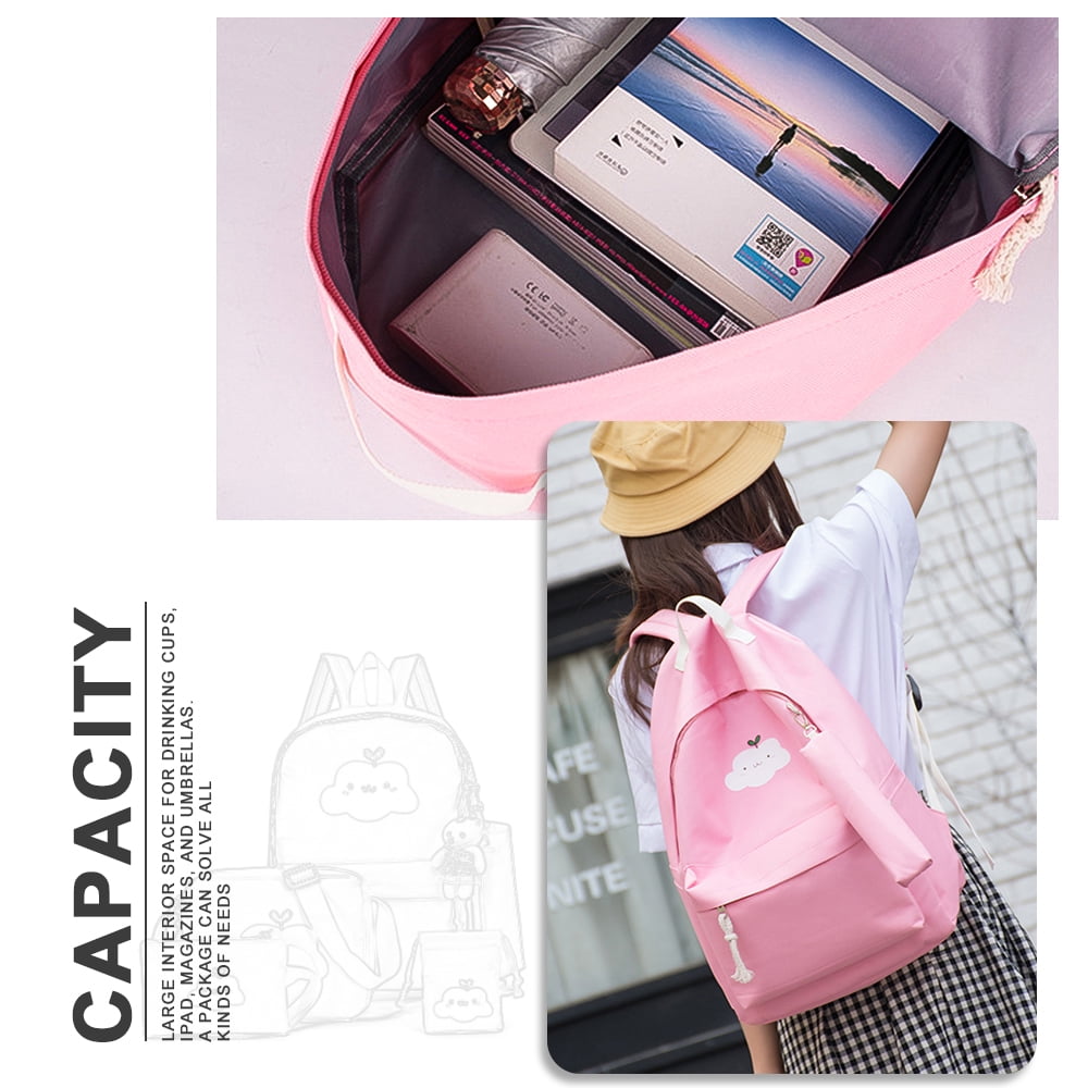 Kadyn 5 Piece Girls Backpack Set, Kid's Backpack for Primary Middle School,School Backpack for Kids, Pink Kadyn 5 Piece Girls Backpack Set, Kid's Backpack for Primary Middle School,School Backpack for Kids, Pink