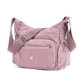thumbnail image 2 of Spencer Large Crossbody Bags for Women Zip Pocket Cross Body Purses Waterproof Nylon Shoulder Handbag Ladies Casual Messenger Satchel (Pink), 2 of 10