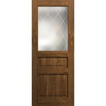 Slab Door Panel 18 x 96 inches | Ego 5011 Cognac Oak | Wood Veneer Doors | Pocket Closet Sliding Barn