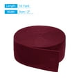 thumbnail image 2 of Velvet Ribbon Gift Wrapping 2 Inch x 10 Yard Wine Red Single Face Velvet Ribbon Roll for DIY Bouquets Wedding, 2 of 5