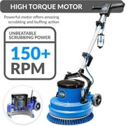 Prolux Core 15 in. Loaded Commercial Light Hand-Driven Floor Buffer Scrubber