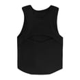 thumbnail image 6 of Fshinging Womens Tank Top Solid Sleeveless Ribbed Knit Hollow Out Cropped 2026 Slim Fitted Basic Layering Shirts Black S, 6 of 6