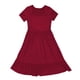 thumbnail image 4 of Vestido de playa con cuello cuadrado para mujer: corte A plisado, cuello cuadrado, ligero, informal/vacaciones, tejido transpirable., 4 of 4