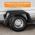 thumbnail image 3 of Ataucjin 2 Pack Trailer Fenders, Tandem Axle Trailer Fenders Fit 14"-16" Tires,Heavy Duty Steel Double Axle Trailer Fenders Car Hauler Trailer,Cargo Trailer,Utility Trailer,Landscape Trailer, 3 of 6