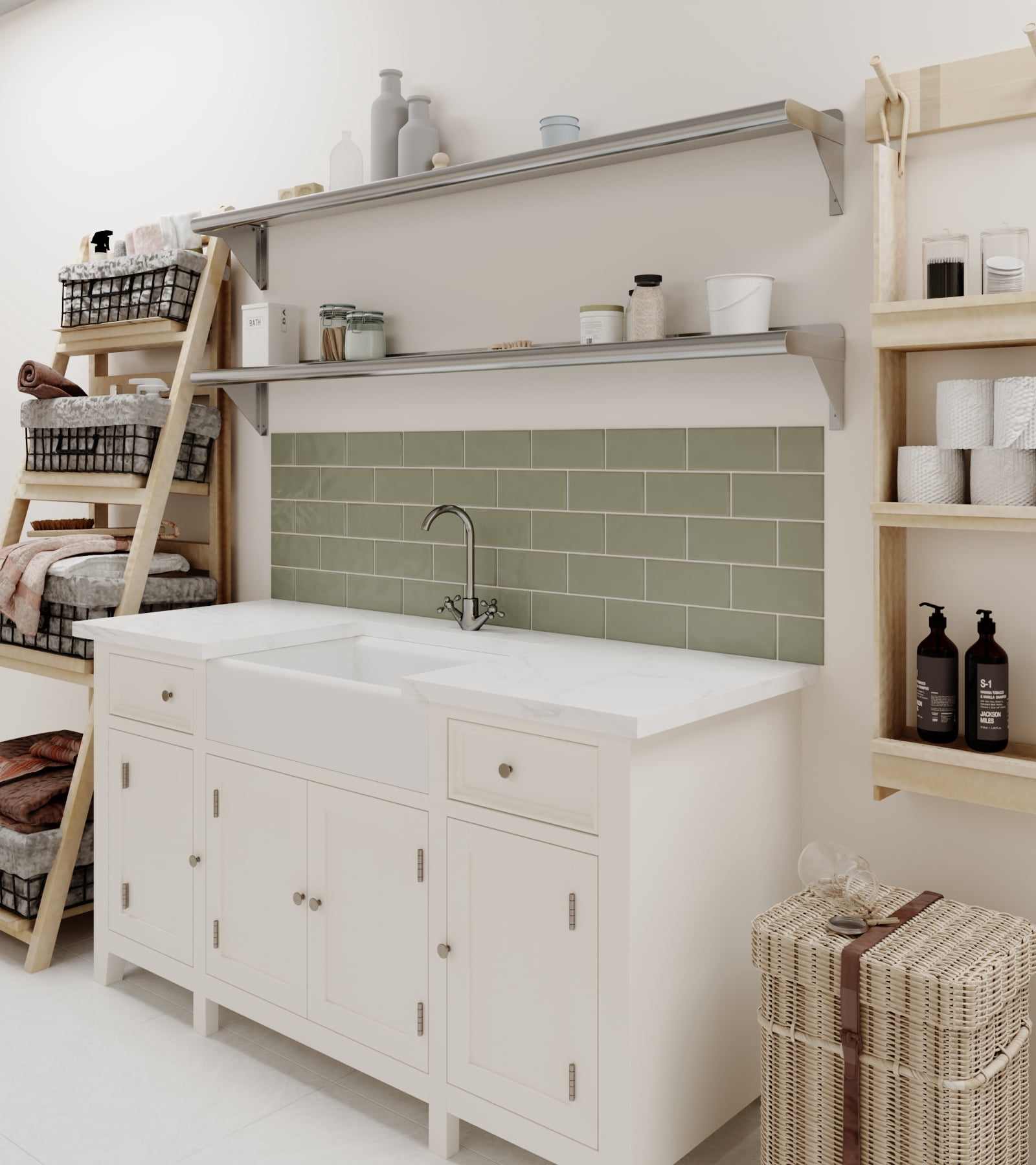 AmGood 8 in. x 60 in. Stainless Steel Wall Shelf | NSF Certified | Appliance & Equipment Metal Shelving | Kitchen, Restaurant, Garage, Laundry, Utility Room