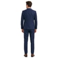 thumbnail image 4 of Tazzio Skinny Fit Peak Lapel 3 Piece Nailhead Suit Set with Trimmed Vest, 4 of 4