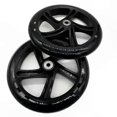 thumbnail image 1 of 200mm Polyurethane Scooter Wheels Transparent Black Replacement Set of 2, 1 of 5