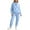 Light Blue, variant on Women'S Sweatsuits - Long Sleeve Hoodie With Sweatpants Womens Matching Sets Fall Lounge Sets