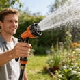thumbnail image 5 of Multifunctional Garden Hose Nozzle Gun, Thumb Control on off Valve Hose Sprayer Nozzle, Car Wash High-Pressure Sprayer, For Watering Plants, Lawn & Garden, Washing Cars, Outdoor Fun, 5 of 7