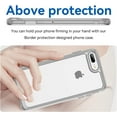 thumbnail image 2 of Case for iPhone 7 Plus 8 Plus Case Slim Dropproof [Defend from Drop/Scratch/Slip/Fingerprint] Clear Acrylic Hard Back Soft TPU Bumper Hybrid Phone Cover for iPhone 7 Plus 8 Plus-Crystal Clear, 2 of 8