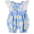 thumbnail image 2 of Baby Girl Summer Romper Daisy Print with Ruffles 18-24 Months, 2 of 7