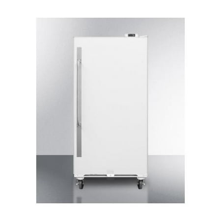 Large Refrigerator And Freezer Summit SCUR18 30.75 in. Commercially Approved Large Capacity Upright Frost-Free All-Refrigerator - White ()