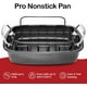 thumbnail image 4 of Bandeja para asar antiadherente con rejilla, bandeja grande para asar pavos, bandeja para asar con asas más anchas, construcción resistente, asador con rejilla - Bandeja para asar pavos de 17,2 x, 4 of 6