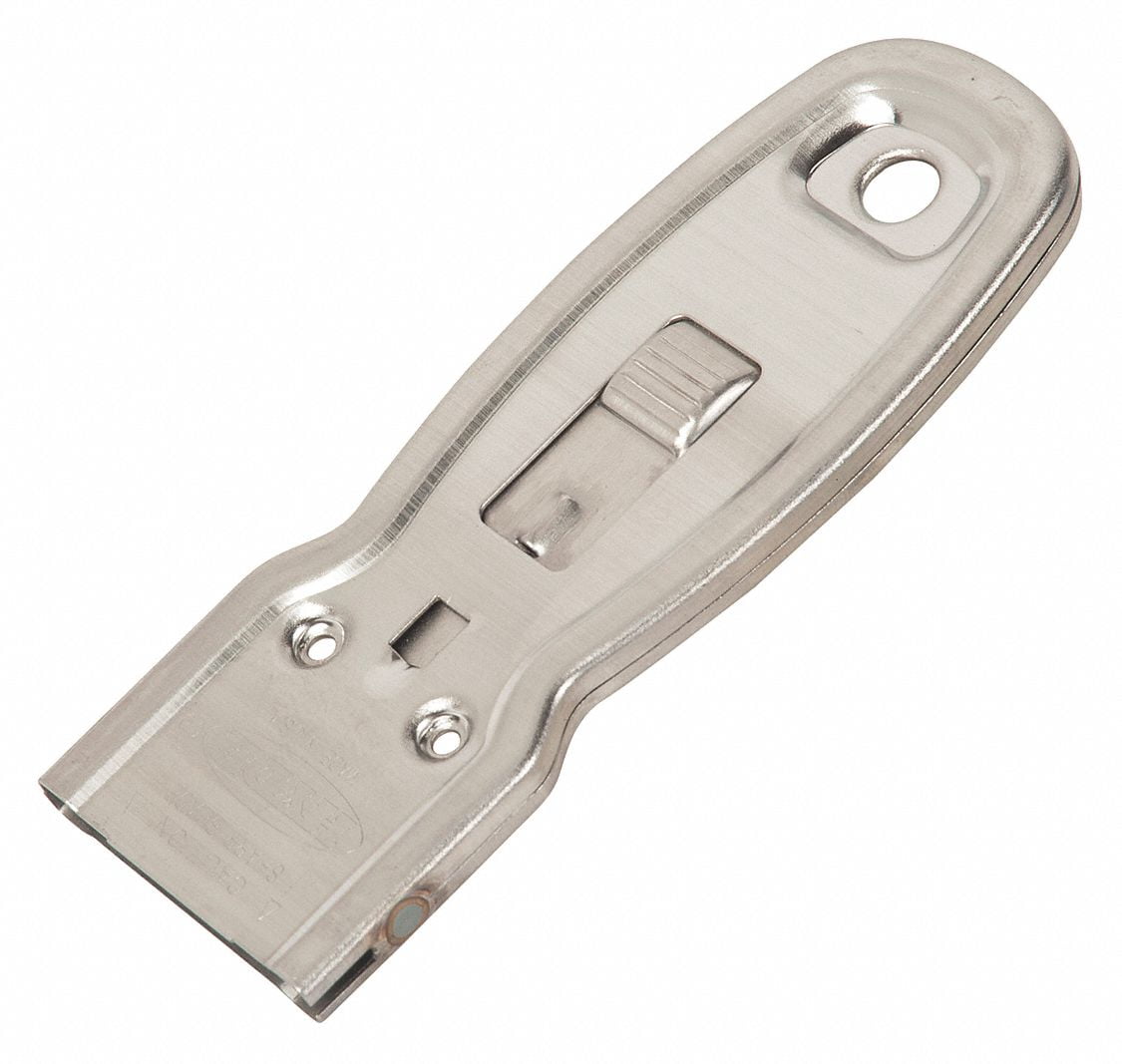 Hyde Flexible Glass Scraper Blade, Silver Silver 13010