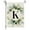 K, variant on RnemiTe-amo 11.8" x 9.1" Linen Letter Garden Outdoor Flag,Double-Sided