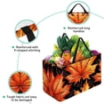 thumbnail image 3 of Maple leaves Large Foldable Oxford Cloth Shopping Bag Laundry Basket Grocery Baskets, 3 of 7