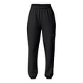thumbnail image 6 of Women's Zippered Pocket Sweatpants, Elastic Waist Casual Lounge Pants with Side Pockets, Comfortable Pull-On Joggers for Home Wear and Daily Activities Black L, 6 of 7