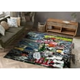 thumbnail image 2 of Banksy Graffiti Rugs, Abstract Graffiti Rug, Area Rug, Machine Washable Rug, Street Rug, Modern Rug, Colorful Rug, Runner Rug, Graffiti Rug, 2.6'x5' - 80x150 cm, 2 of 8